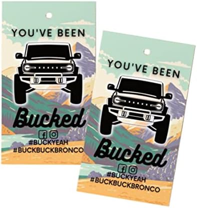 Você foi pendurado com montanhas de verão | Buck Bronco | 30 pacote | 2 x 3,5 polegadas de tamanho comercial Cartão | Buck Bronco