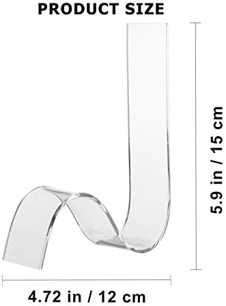 Baluue prateleiras suportes de salto alto 2 PCs Clear Acrílico Shoe Stands Stands Rack S Tipo de salto alto Sandal Support