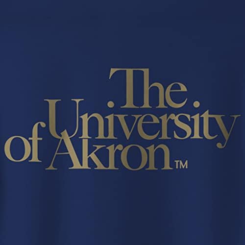 B Use Sportswear University of Akron Zips Monogram Full Black Print Graphic Sleeve Sleeve Tee