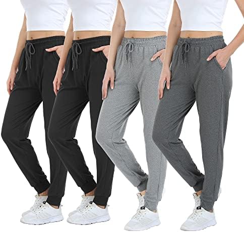 MGPUT Women's Joggers Calças com bolsos, cordão de goleta de pista de moletom para mulheres diminuiu as calças casuais de Yoga Lounge