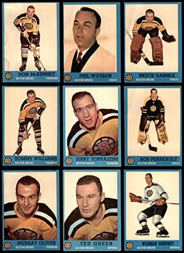 1962-63 Topps Boston Bruins, perto da equipe, colocou o Boston Bruins VG+ Bruins