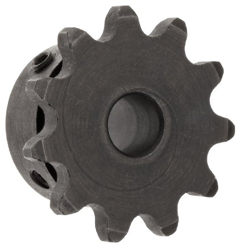 Sprocket da corrente de rolos de Martin, entediado em tamanho B, hub tipo B, fita única, tamanho da corrente de 35, inclinação de 0,375 , 24 dentes, 0,75 Bore DiA., 3,074 OD, 2 cubo dia., 0,168 Largura da largura