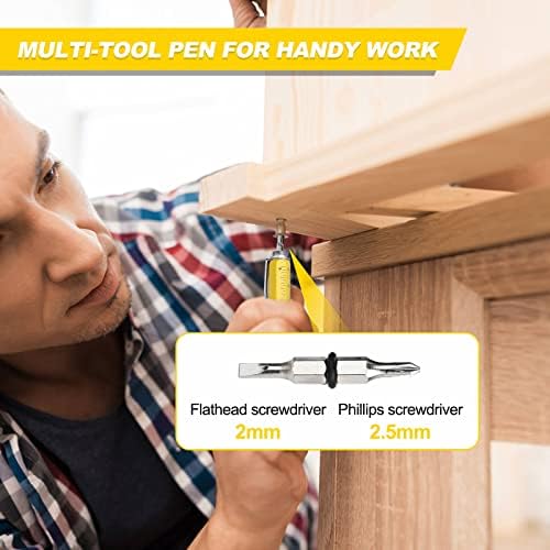 Xamawa Multitool Fidget Pen - Presentes para ele namorado marido, estresse alívio de gadgets frios Ferramentas de ferramentas para