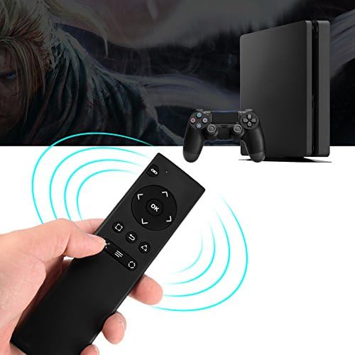 Controle remoto de mídia para PS4, 2,4 GHz sem fio DVD Multimedia Remote Control com o receptor USB Fits para a Sony PlayStation 4