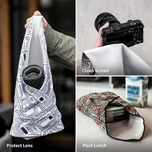 Pgytech Protective Wrap, Lente Anti-Ratch Lens Câmera, protetor de lente, embalagem de câmera de pano auto-adesivo mágico para DSLR/câmera lente/telefone/acessórios