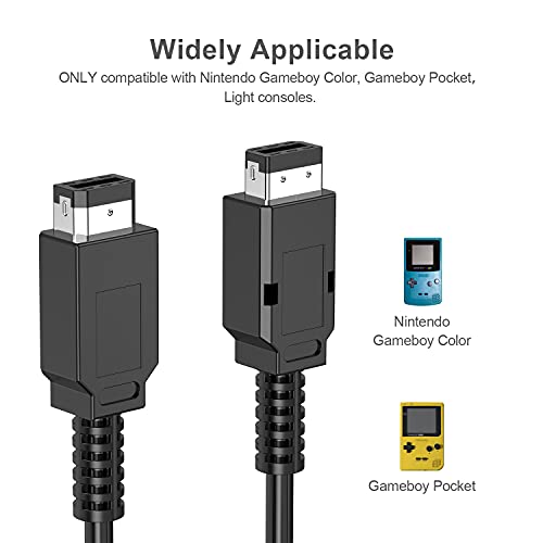 GBC Link Cable, 3,9feet 2 Link de cabo de conexão de conexão para Nintendo Gameboy Color/Pocket/Light, Uiinosoo