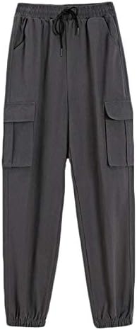 Andongnywell Women's Mollys Multi-Pocket Calça de viagem para caminhada com uniforme militar resistente à cintura