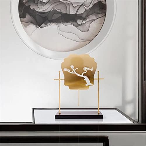 LDCHNH estilo chinês decoração macia Metal Home decoração Hollow Out Plum Blossom Tea Room Crafts