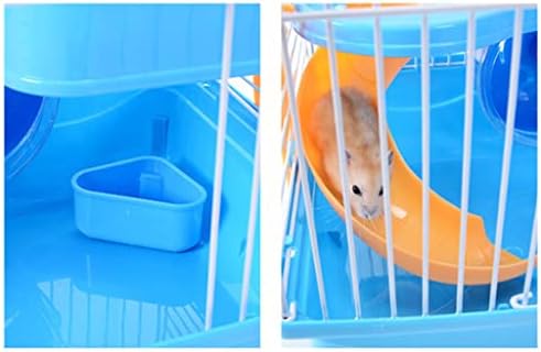 Gaiola de ratos de hamster cxdtbh com sala deslizante de dupla camada de ninho de animais de estimação suprimentos para