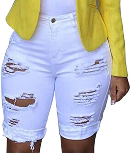 MGBD Womens Summer Ripped Shorts Designer de Denim Bermuda com bolsos calças quentes casuais cortam shorts de jeans angustiados