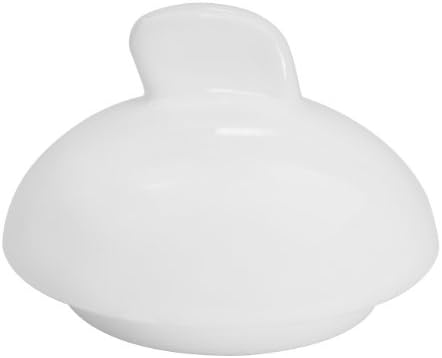 CAC China WH-HSP Pérola Branca de 4 polegadas por 3-1/2 polegadas por 3-3/4 polegadas Novo porcelana branca de porcelana, caixa de