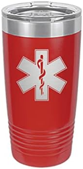 Rogue River Tactical EMT EMS Estrela da vida 20 onças. Viagem Copa da caneca do copo com paramédico de tampa