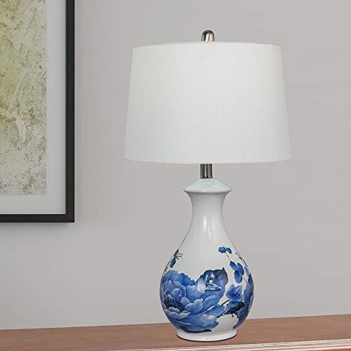 Martin Tools Richard W-8532 Ceramic Table Lamp, azul