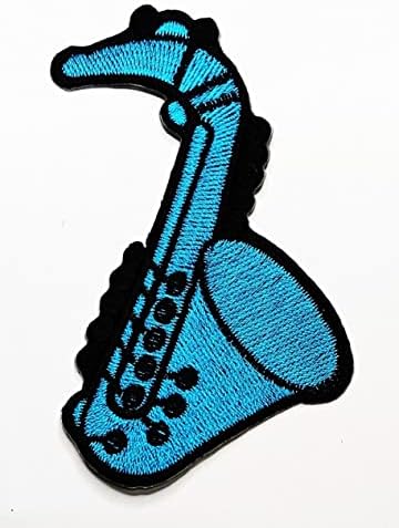 Kleenplus 3pcs. Trompete de instrumentos musicais desenho animado crianças crianças bordadas manchas para vestir jeans
