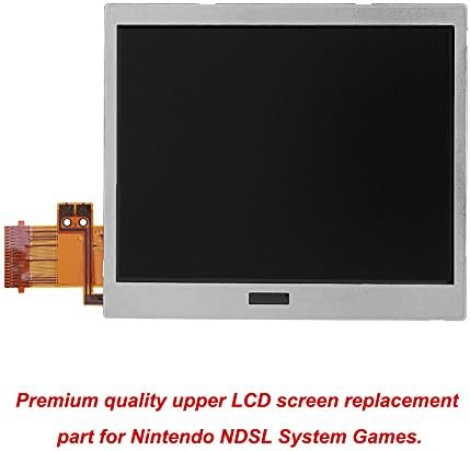 Exibição superior da tela LCD superior Exibição superior de peças de substituição Acessórios Peças de reposição de vidro Visor de tela LCD inferior superior para Nintendo nsl