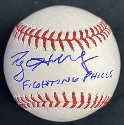 Roy Halladay Fighting Phills assinou o beisebol JSA Loa Hof - Bolalls autografados