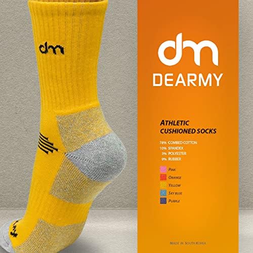 Meias de caminhada atlética de Dearmy para mulheres/homens melhores presentes/meias esportivas de wicking de umidade almofadada