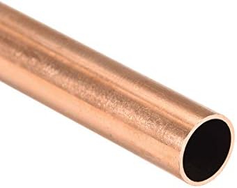 tubo redondo de cobre uxcell, 8mm od 0,5 mm de espessura da parede de 300 mm de comprimento tubo de tubo reto 3 pcs