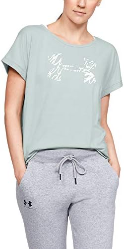Under Armour feminina Logo de scripts gráficos T-shirt de manga curta
