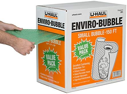 U-Haul Enviro-Bubble, pequenas bolhas rolam na caixa de dispensadores, 150 'x 12 -perfuradas a cada 12