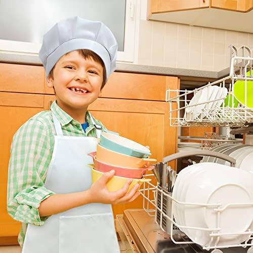 Sunland Kids Apron e Hat Set Crianças Avental Chef para cozinhar pintura de cozimento