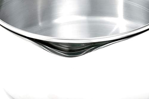 NorPro Krona 1.5 Quart Pan de molho com tampa de tensão, aço inoxidável