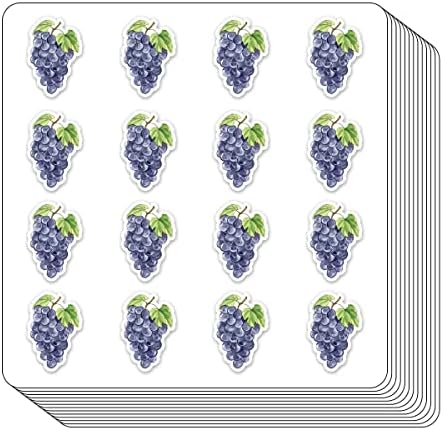 Adesivos de planejador de uvas, adesivos de frutas de 0,5 polegadas para cenário de scrap.