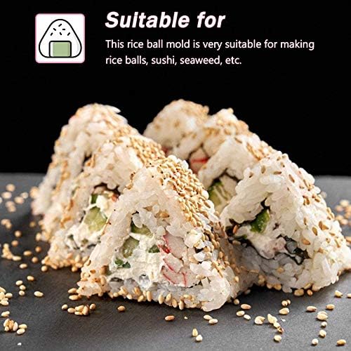 Doitool 1 Conjunto em casa Diy Rice Ball Mold Triangle Sushi Maker com sacolas