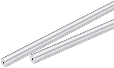 UXCELL 6063 Tubo redondo de alumínio de 20 mm OD 18mm Tubos de tubo de comprimento interno de 250 mm de comprimento