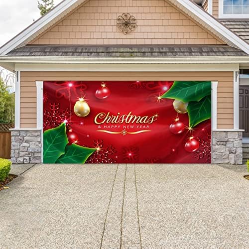 Decorações de festas dbylxmn crianças crianças natal arredora porta de garagem de tapeçaria pano de férias decoração de