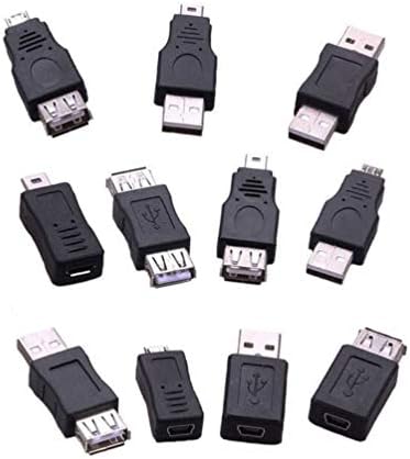 Rijer 5 pinos OTG Adapts Conversor USB masculino para fêmea para computador para computadores para computadores para