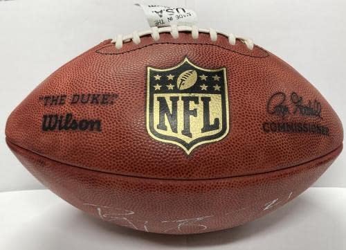 Reggie Bush assinou o futebol de Duke. Auto JSA - bolas de futebol autografadas