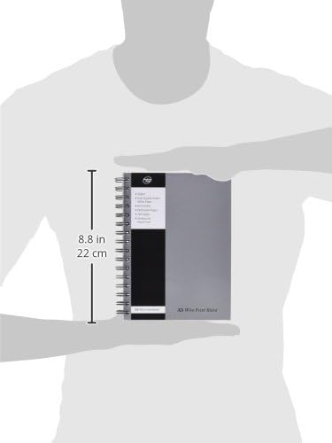 Pukka Pad Notebook Wirebound Hardback Perforado governou 160pp 90gsm A5 Silver Ref WRULA5 [pacote de 5]