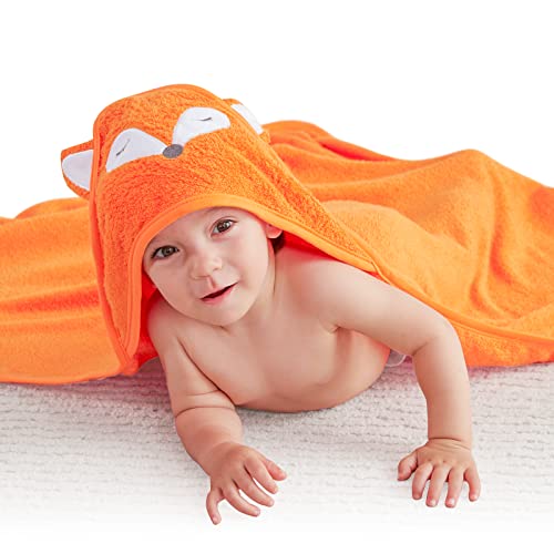 Toalhas de bebê com capuz de bambu touchat, toalhas de banho de bebê macias e hipoalergênicas com capuz para crianças recém