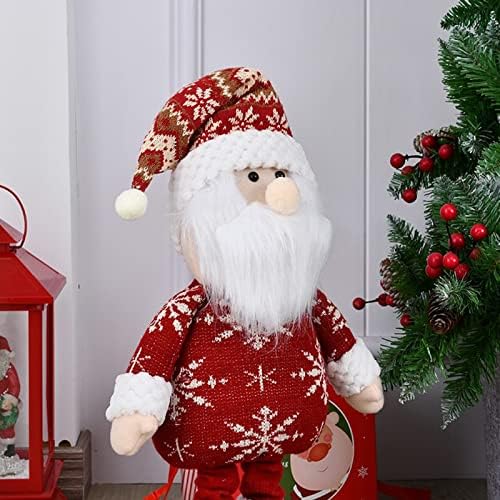 Newluna Standing Christmas Papai Noel Gnomos 23,6 polegadas Tomte sueco grande gnomo de pelúcia de pelúcia com pernas de mola retráteis chapéu de chapéu de natal decoração de natal decoração de casa decoração de casa decoração