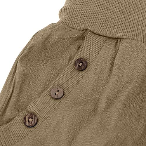 Capris de carga plus size para as calças de caminhada da moda de 2023 femininas calças de linho de algodão Athletic