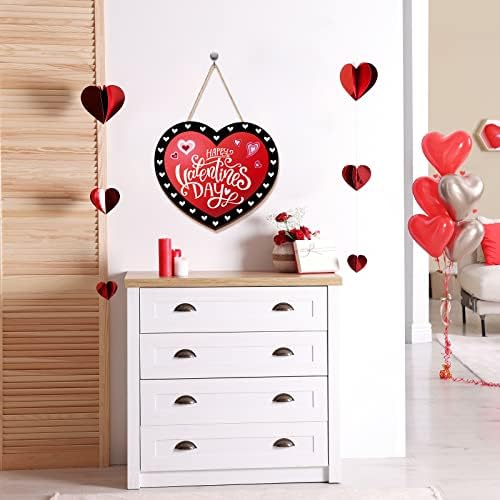 Marsui Feliz Dia dos Namorados de madeira pendurada por porta decoração de madeira amor