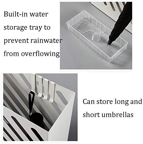 Wxxgy Umbrella Stand House Housed Hotel Compact Box Box à prova d'água e no guarda -chuva à prova de ferrugem/branco/branco