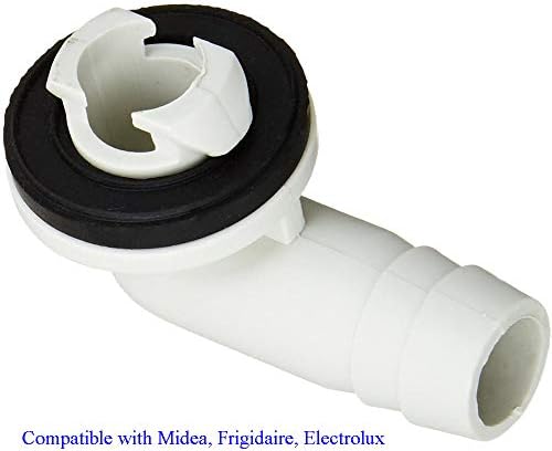 Adaptador de mangueira de drenagem CA de 15 mm com anel de borracha para mini-split e unidade CA da janela MIDEA. Connector