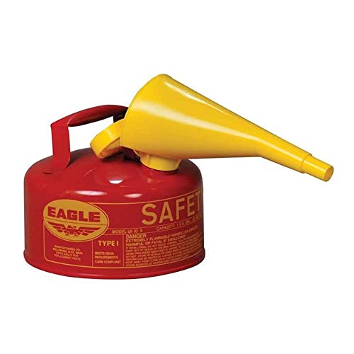 EAGLE UI-10-SY Tipo I Metal Safety, diesel, 9 largura x 8 profundidade, capacidade de 1 galão, amarelo