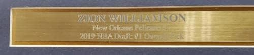 New Orleans Pelicans Zion Williamson autografou Blue Nike Jersey Fanatics Stock #191193 - camisas da NBA autografadas