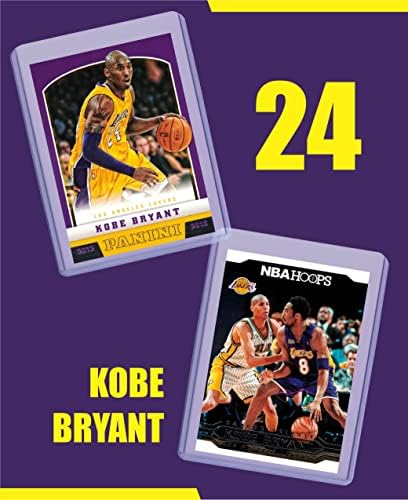 Pacote de cartões de basquete variados Kobe Bryant - cartões de negociação de Los Angeles Lakers - MVP 24