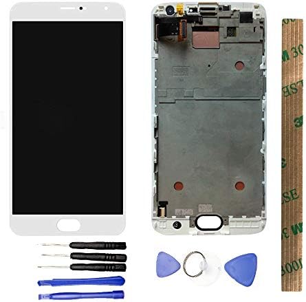 Jaytong LCD Display e substituição Touch Screen Digitizer Conjunto com ferramentas gratuitas para mei-zu pro 5 pro5 branco com quadro