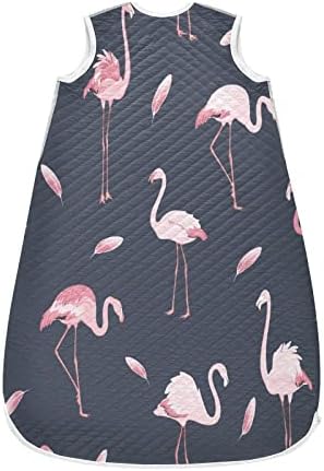 vvfelixl unissex rosa flamingo saco de dormir para bebês, cobertor de bebê vestível, saco de sono para bebês, terno de