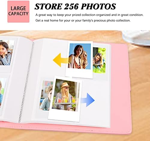 2 PCs 256 Fotos Álbum para Fujifilm Instax Mini Camera, Polaroid 2 ”X3” Zink Pictures, 2x3 Livro de álbum de fotos