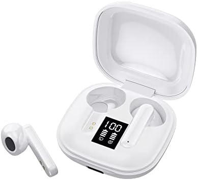 Hoseili 2023New EditionBluetooth fones de ouvido Bluetooth 5.2 Earónos sem fio In-ear ， LED Power Display IPX7 Banda de banda à prova d'água Touch Touch Control Case de carregamento portátil para iOS Android PC. Yja4