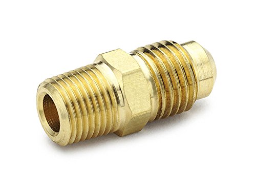 Parker Hannifin 48F-6-6-PK5 Conector masculino, bronze, ajuste de 45 graus de flare, tubo de flare de 3/8 x 3/8.