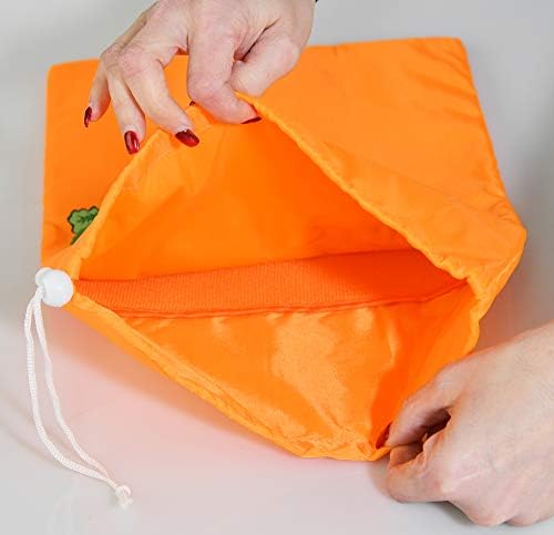 Bolsa de armazenamento de cenoura Home-X, sacos de supermercado reutilizáveis ​​para legumes frescos, produzem sacos de 14 ”L
