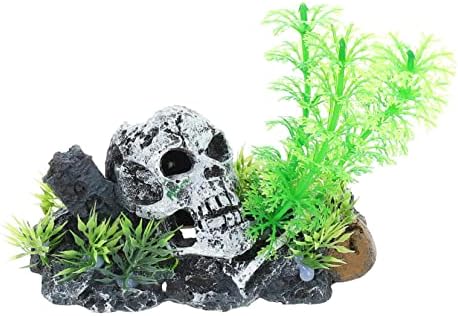 Patkaw Reptile Pet Landscaping Skeleton Terrarium Decor artificial Artificiales para peixes abrigo de tanque de aquário