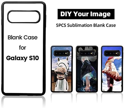 O Bosstop 5 pcs sublimação em branco Samsung Galaxy S10 Caixa de telefone Soft Rubber Protective Case de telefone anti-deslizamento